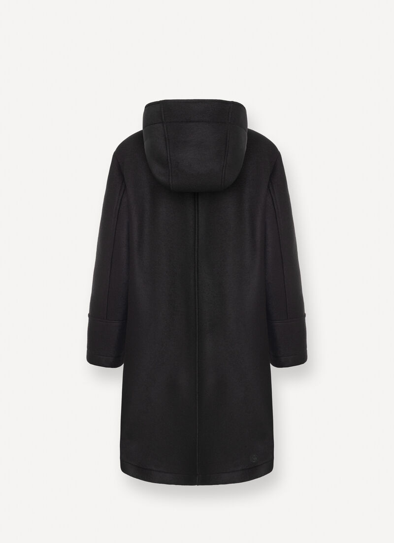 Long coat with hood