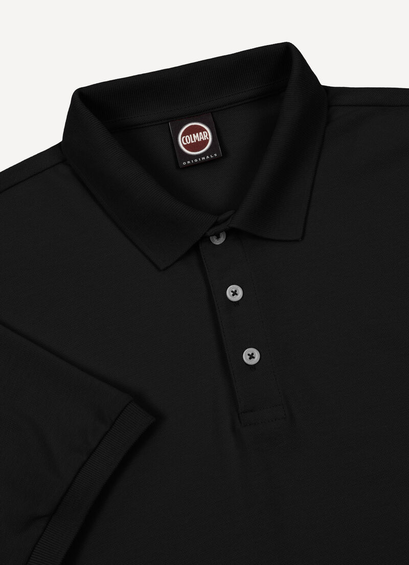 Cotton piqué polo-shirt