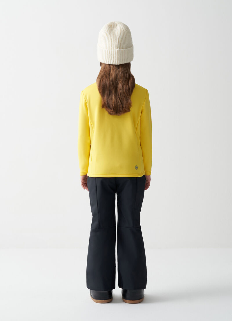 Girl's half-zip ski fleece