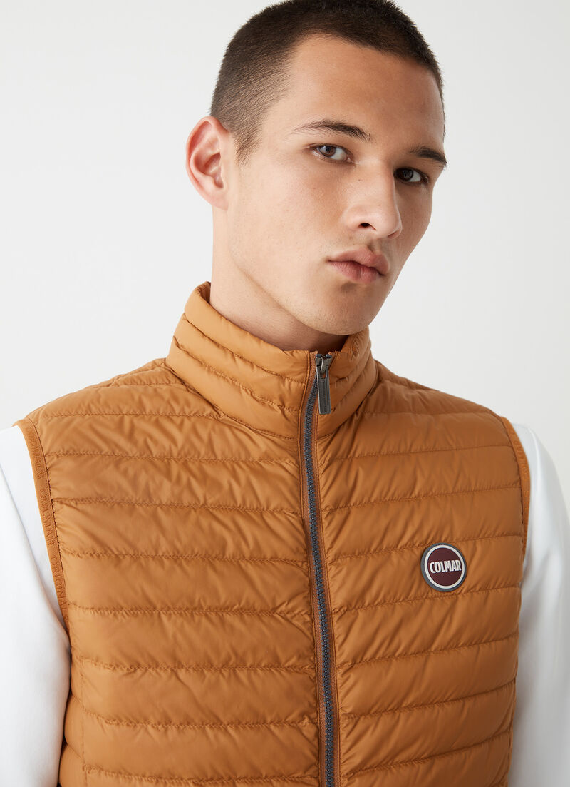Quilted down gilet