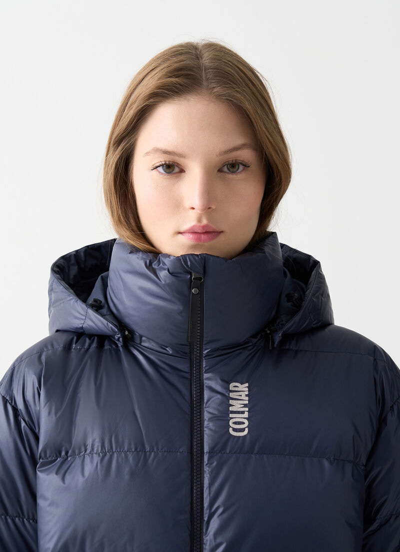 Puffy padded ski jacket