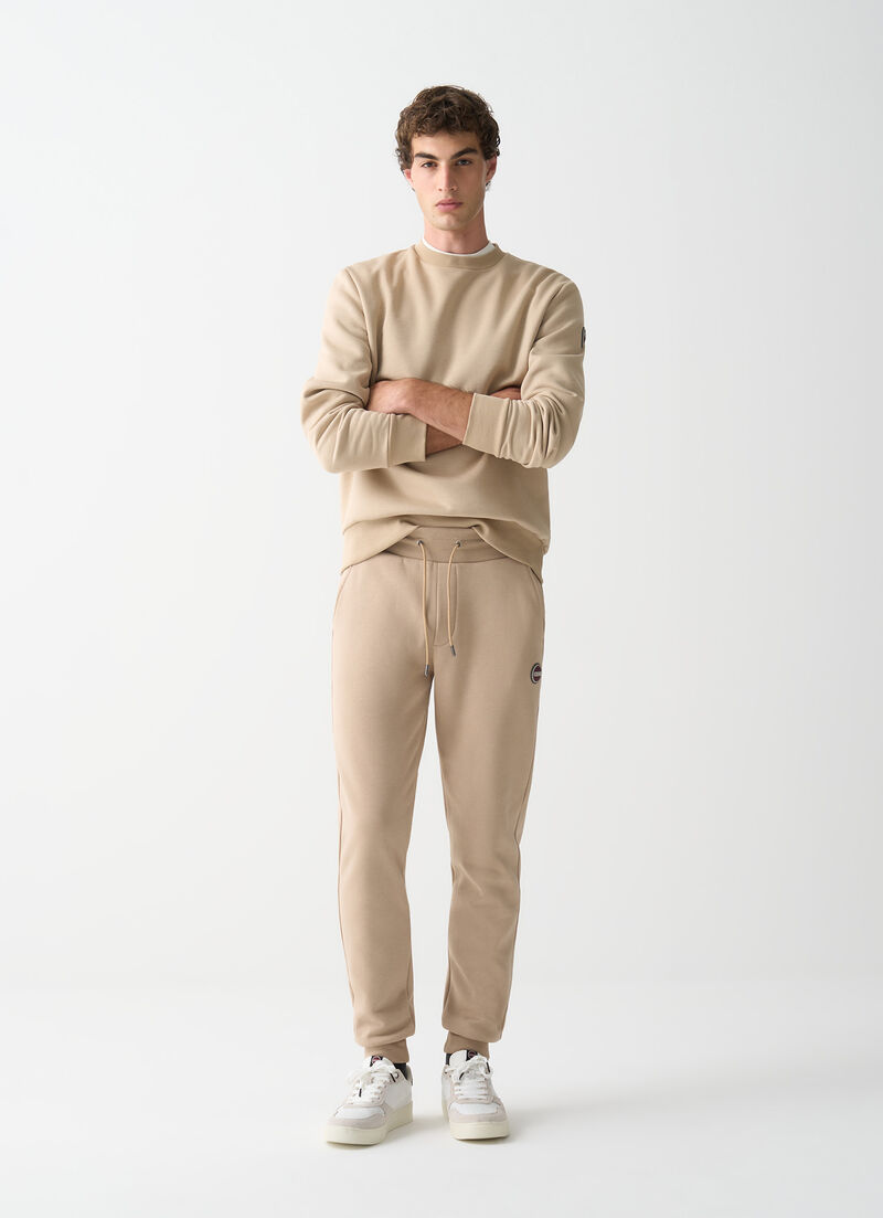 Cotton tracksuit bottoms