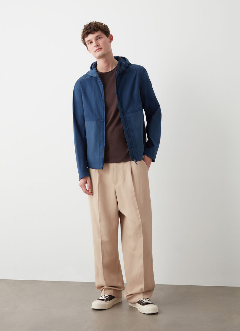 Cotton and nylon jacket