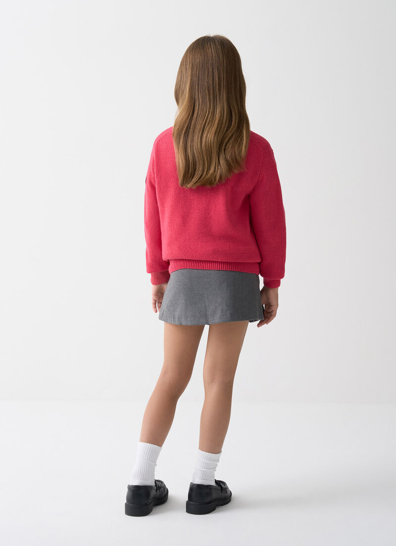 Unisex round-neck pullover