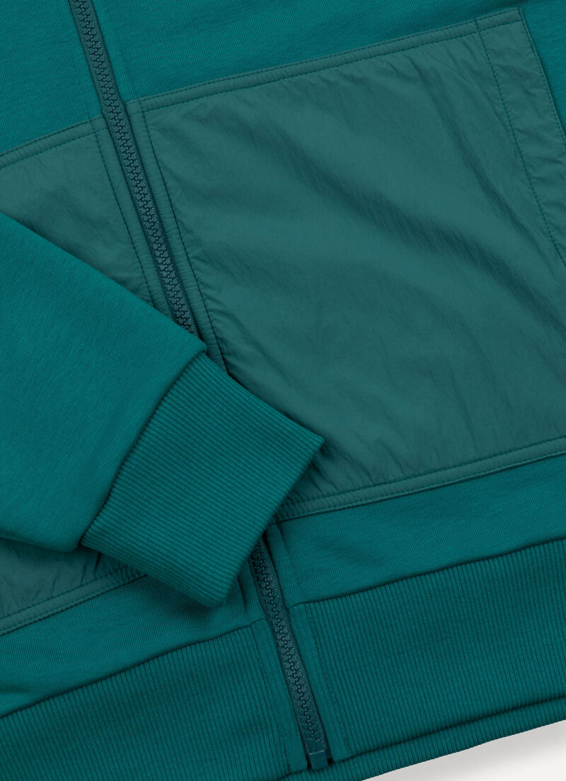 Sweatshirt with nylon details