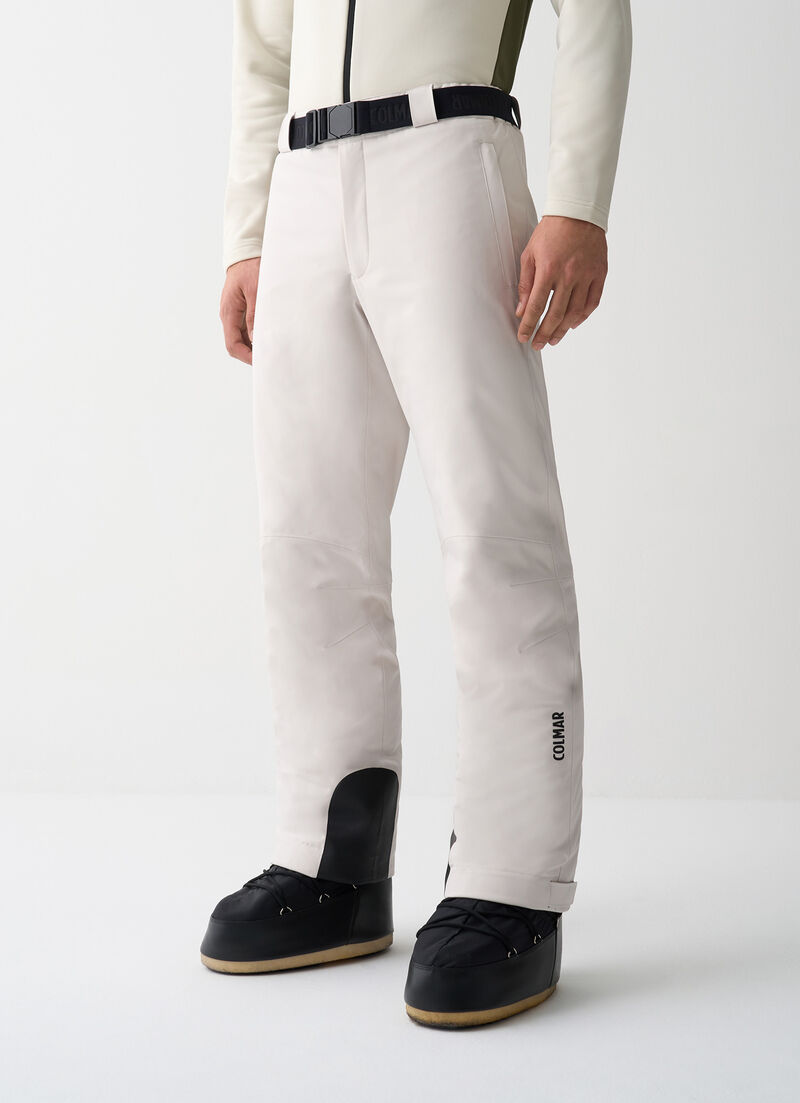 Padded ski pants with belt