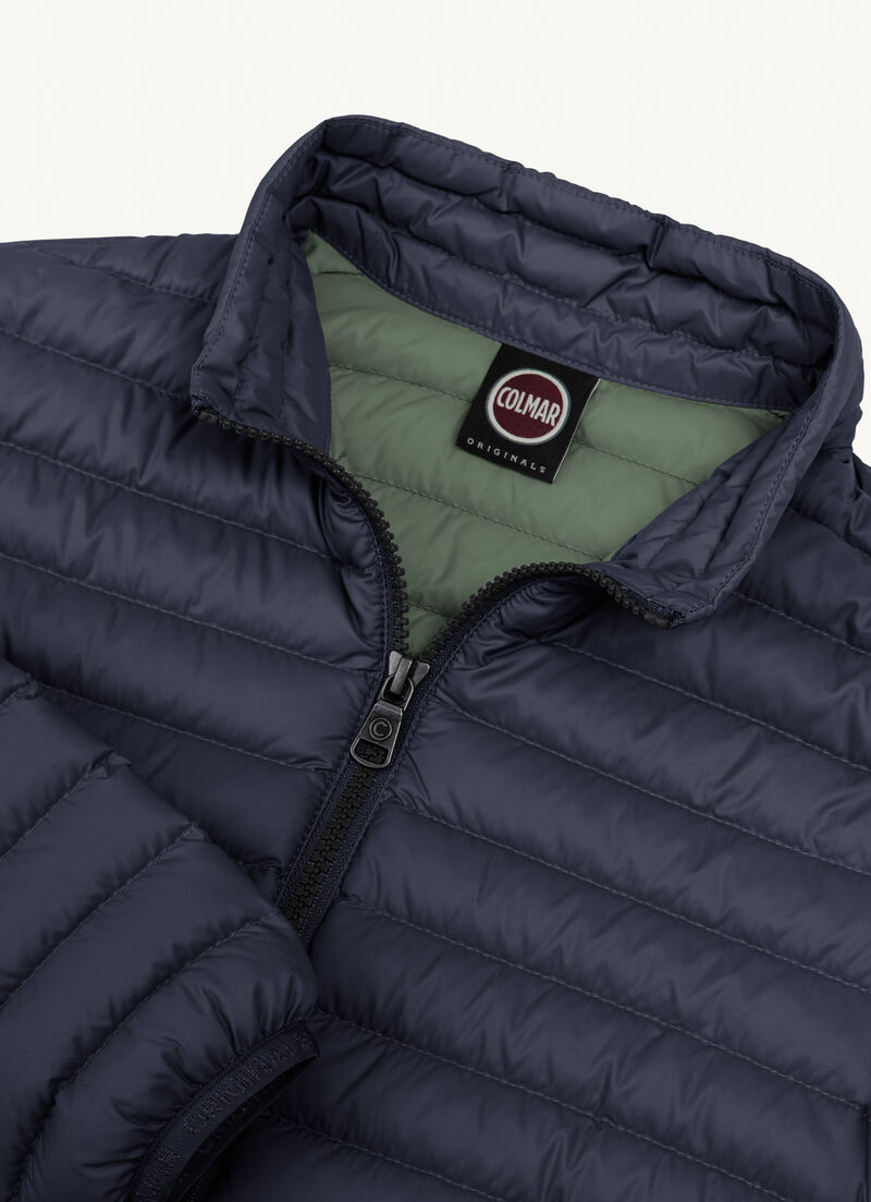 Padded collar down jacket
