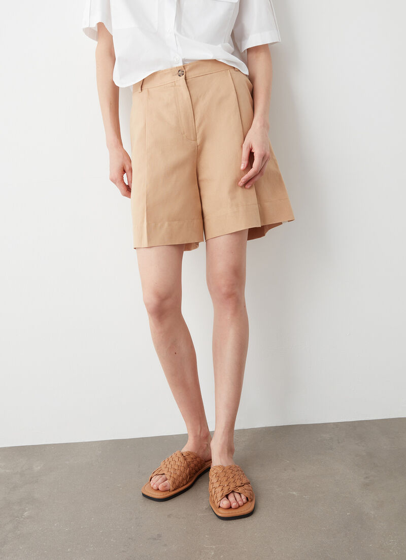 Linen bermudas