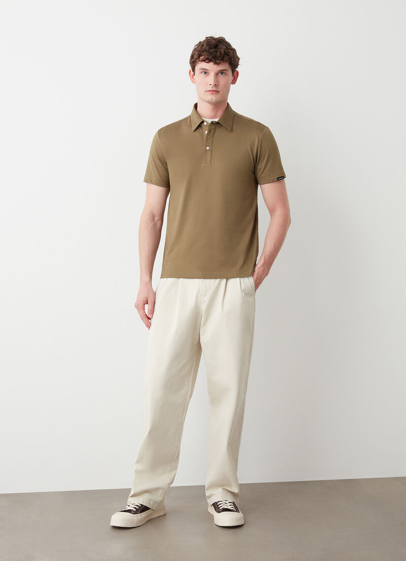 Stretch polo-shirt