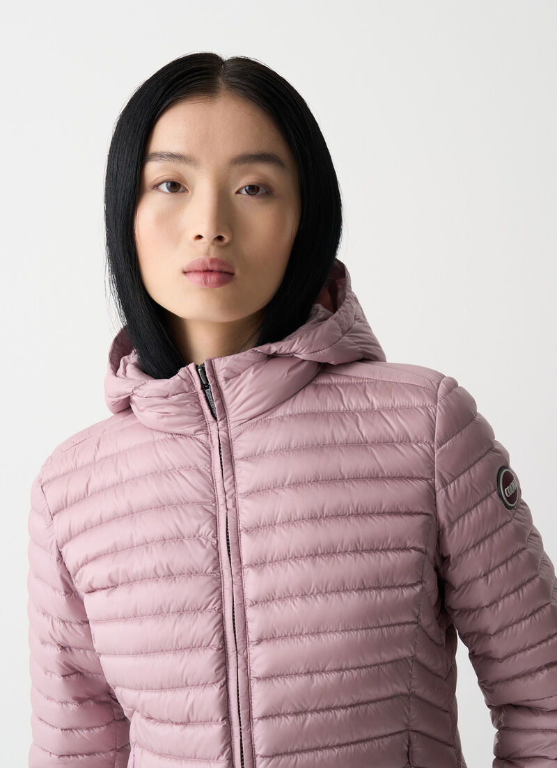 Light down jacket with hood