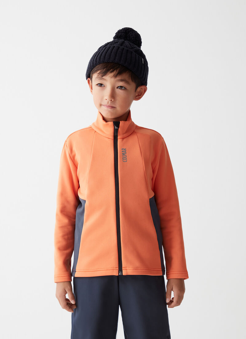 Boys’ full-zip ski sweatshirt