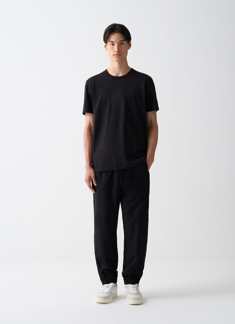 Cotton round-neck T-shirt