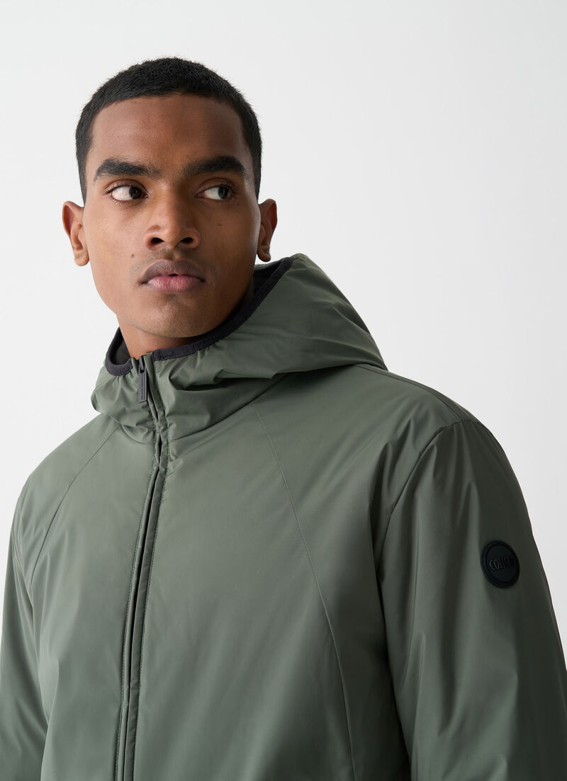 Long autumn-weight stretch jacket