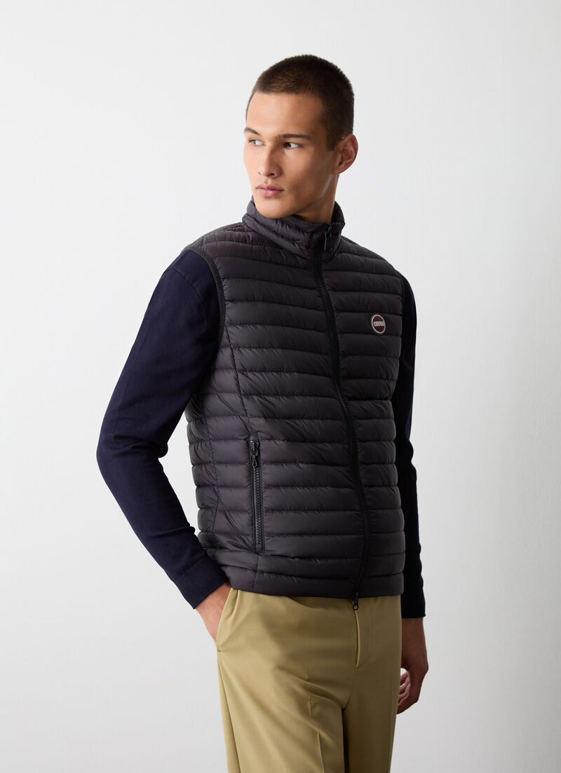 Quilted down vest