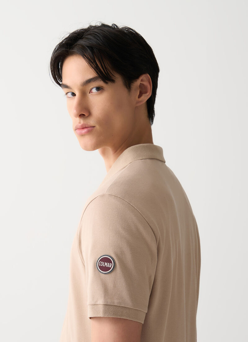 Cotton piqué polo-shirt