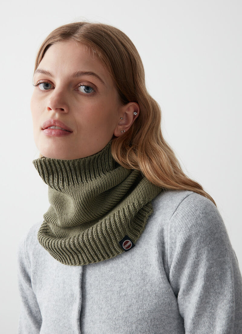 Women’s neck warmer with lurex details