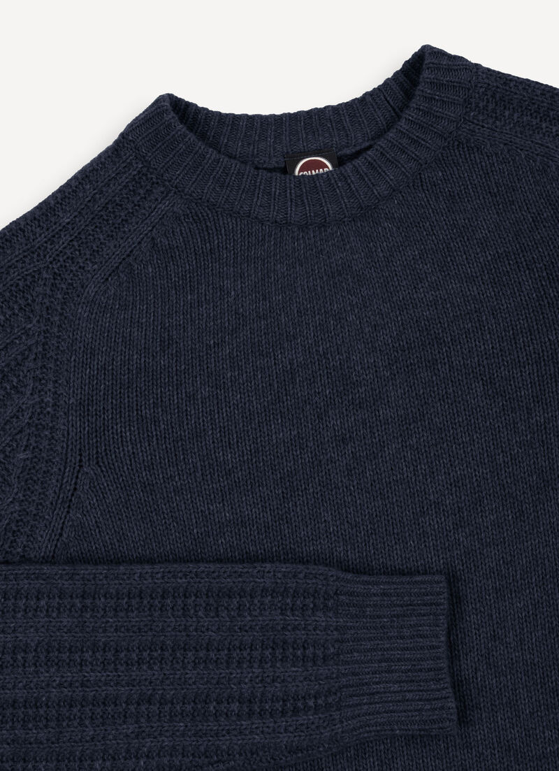 Rib-knit pullover