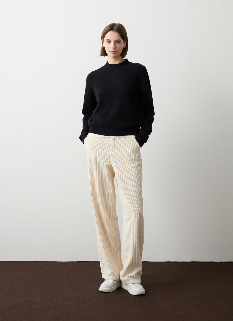 100% wool crew-neck pullover