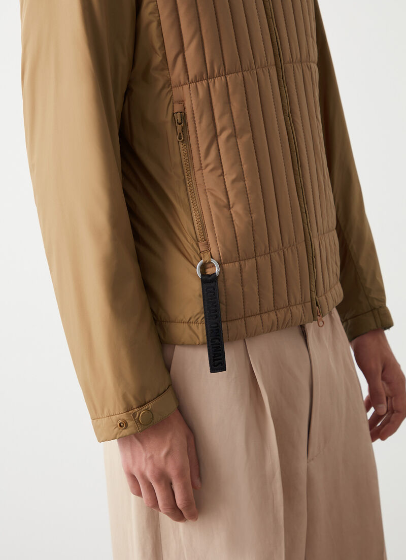 Biker jacket with wad padding