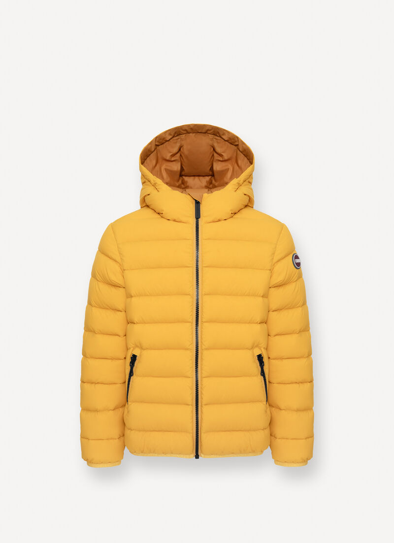 Hooded down jacket