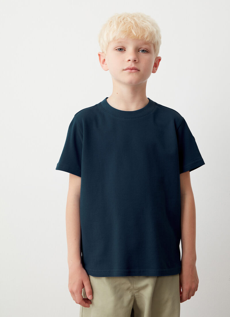 Cotton piqué T-shirt