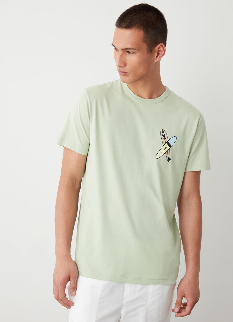 Short-sleeved surf T-shirt