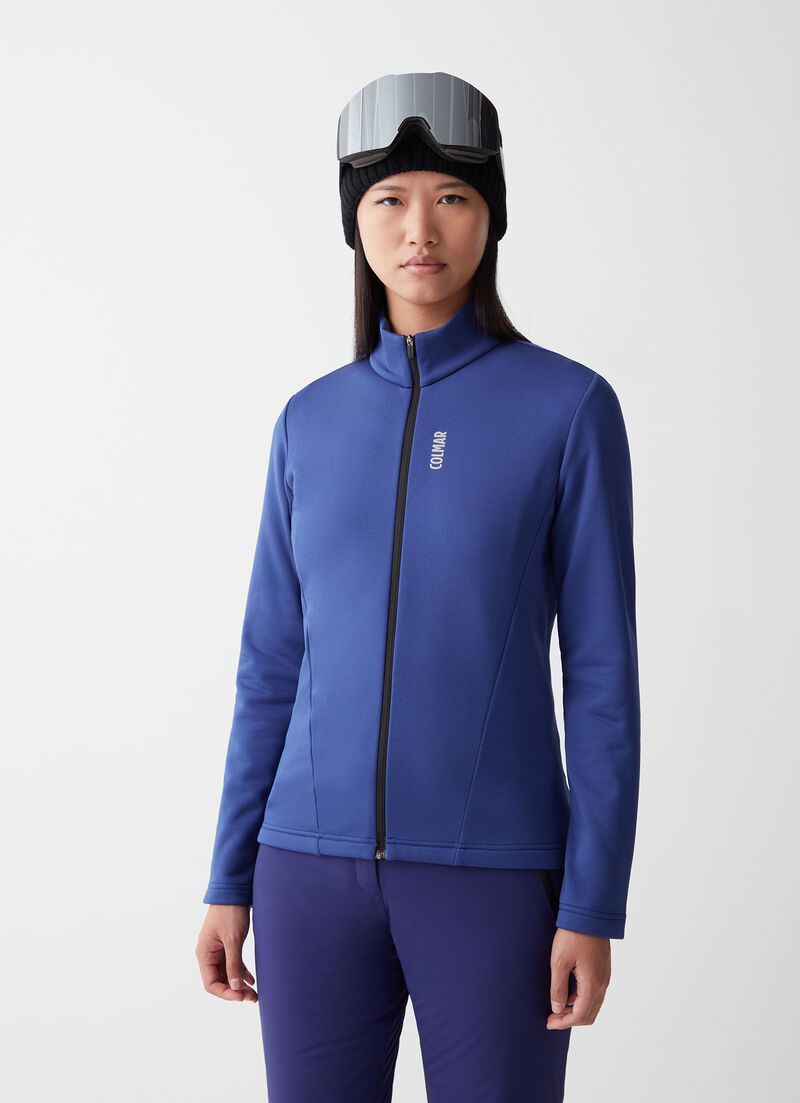 Full-zip stretch ski fleece