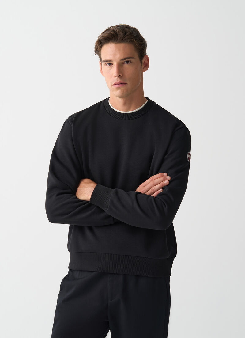 Cotton crew-neck sweatshirt