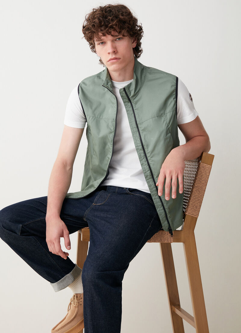 Cotton twill vest