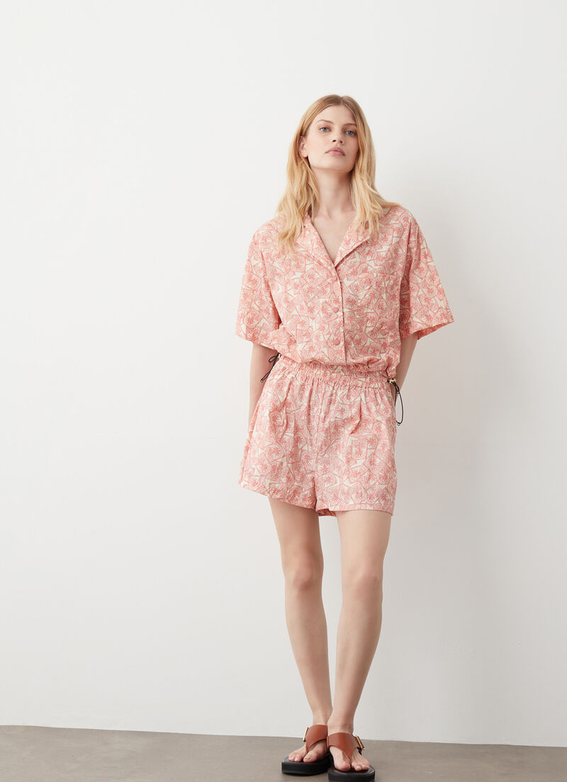 Shirt in water-repellent nylon