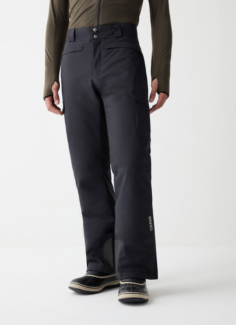 Padded ski cargo-style pants