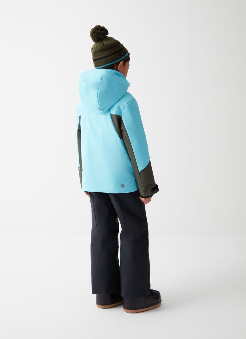 Boys’ colourblock ski jacket