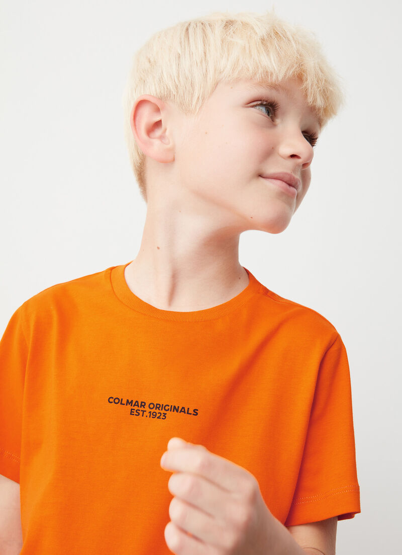 T-shirt with print on the back