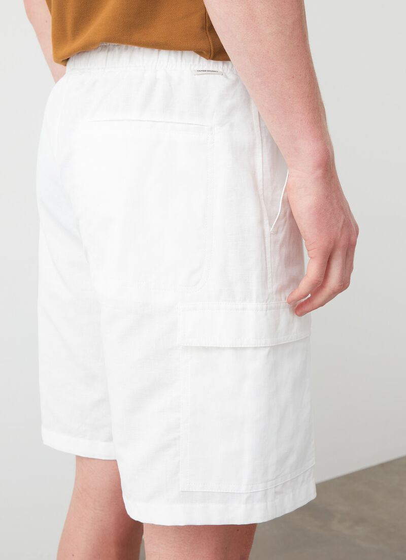 Linen safari shorts