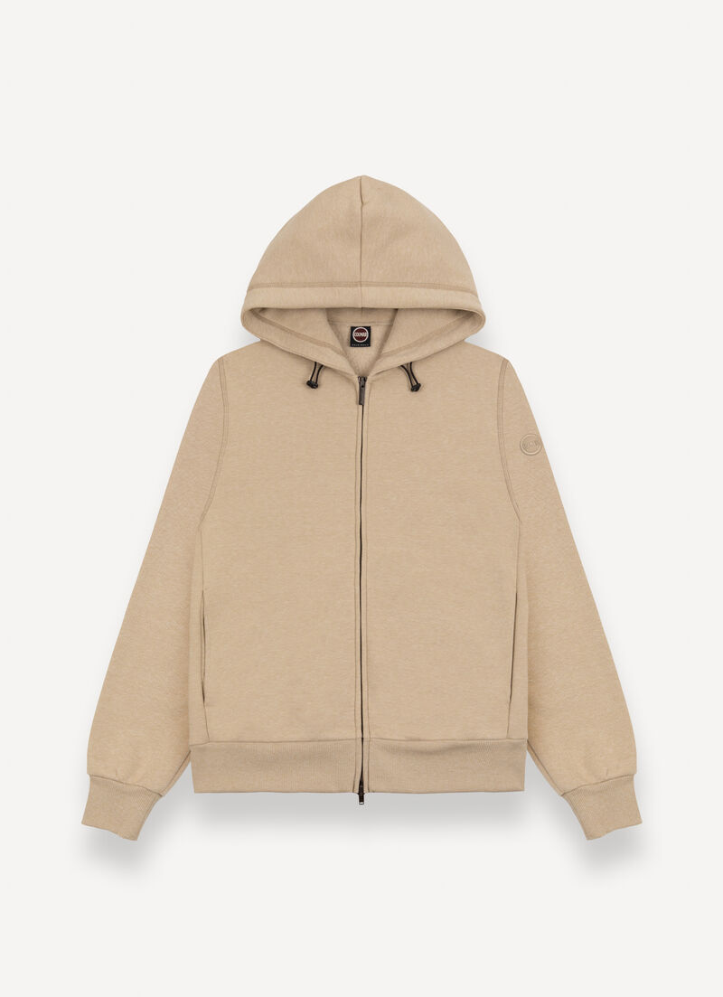 Melange hooded sweatshirt