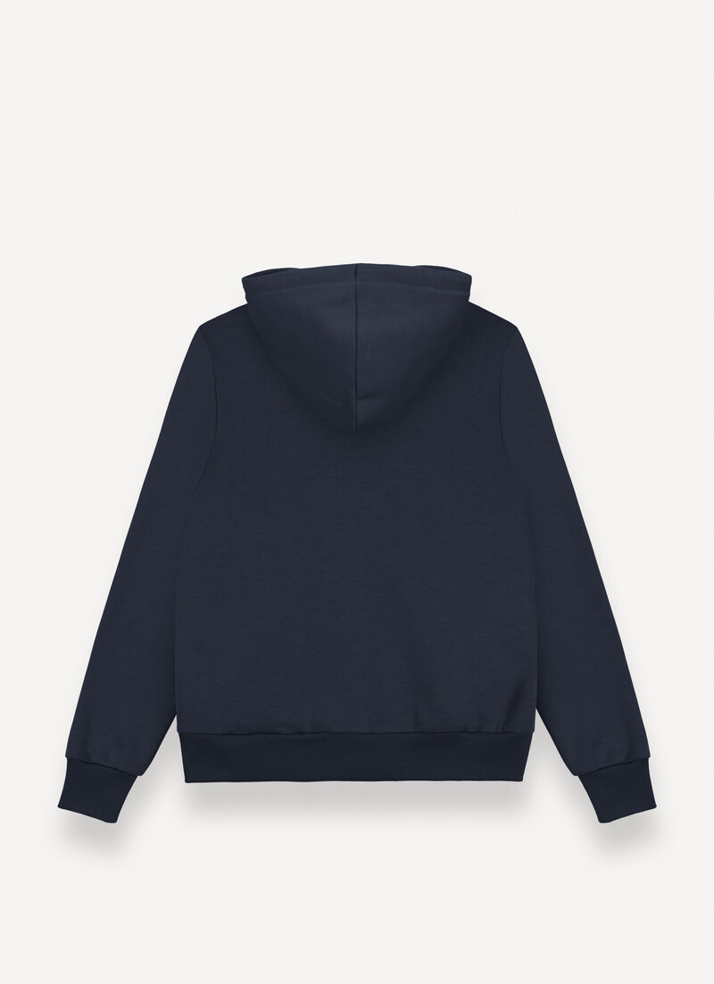 Full zip cotton sweatshirt