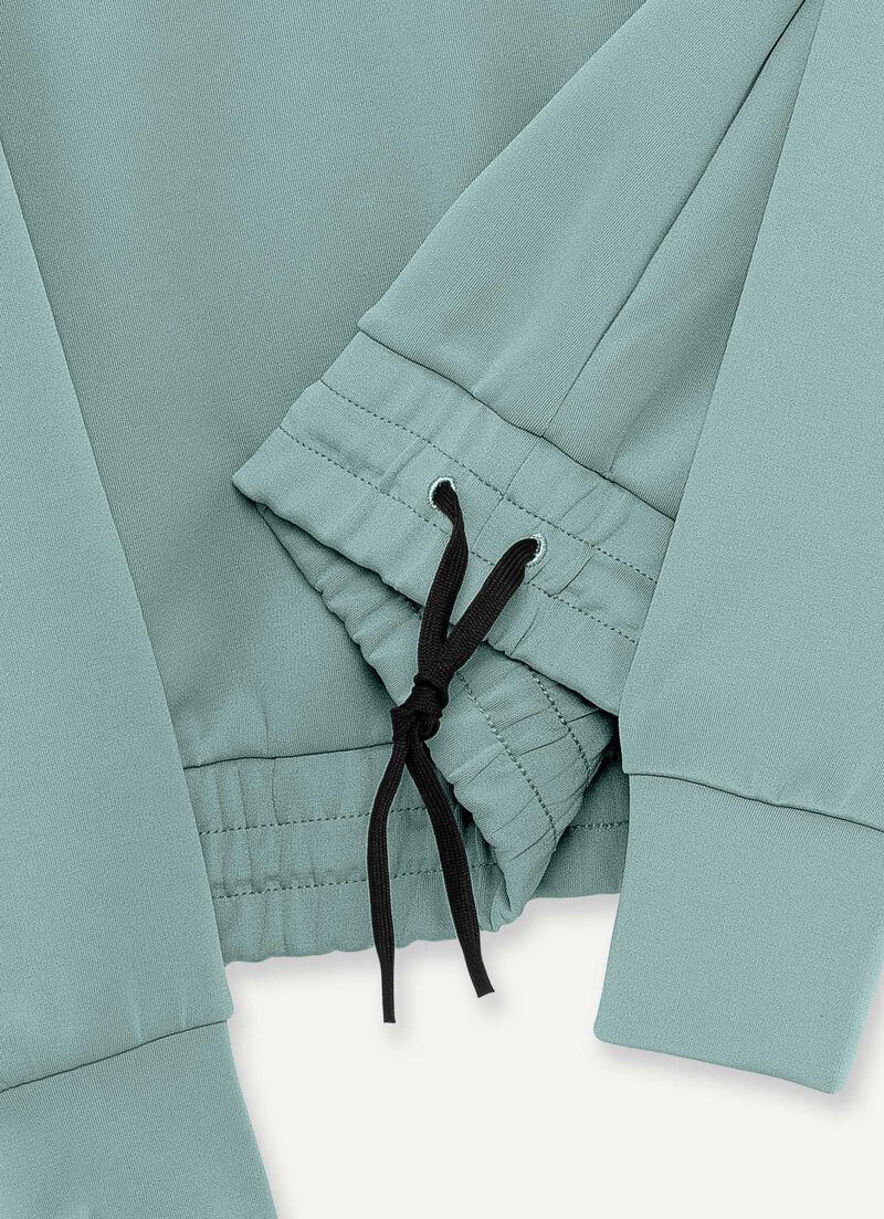 Stretch crew-neck sweatshirt