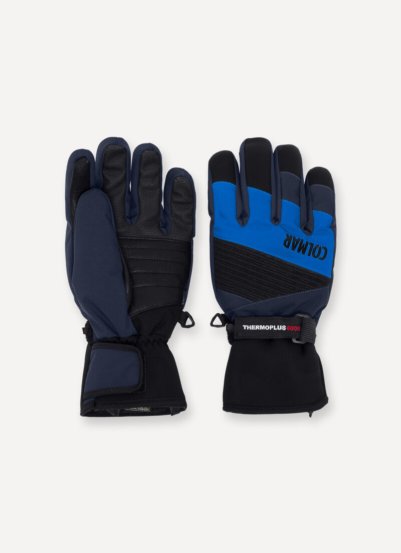 Extra warm ski gloves with protectors