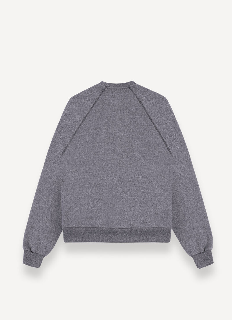 Melange crew-neck sweatshirt