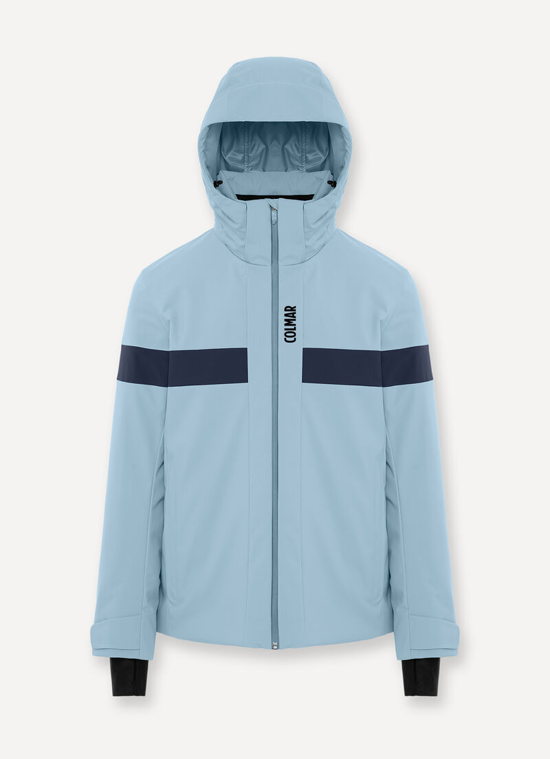 Ski jacket with two-tone insert