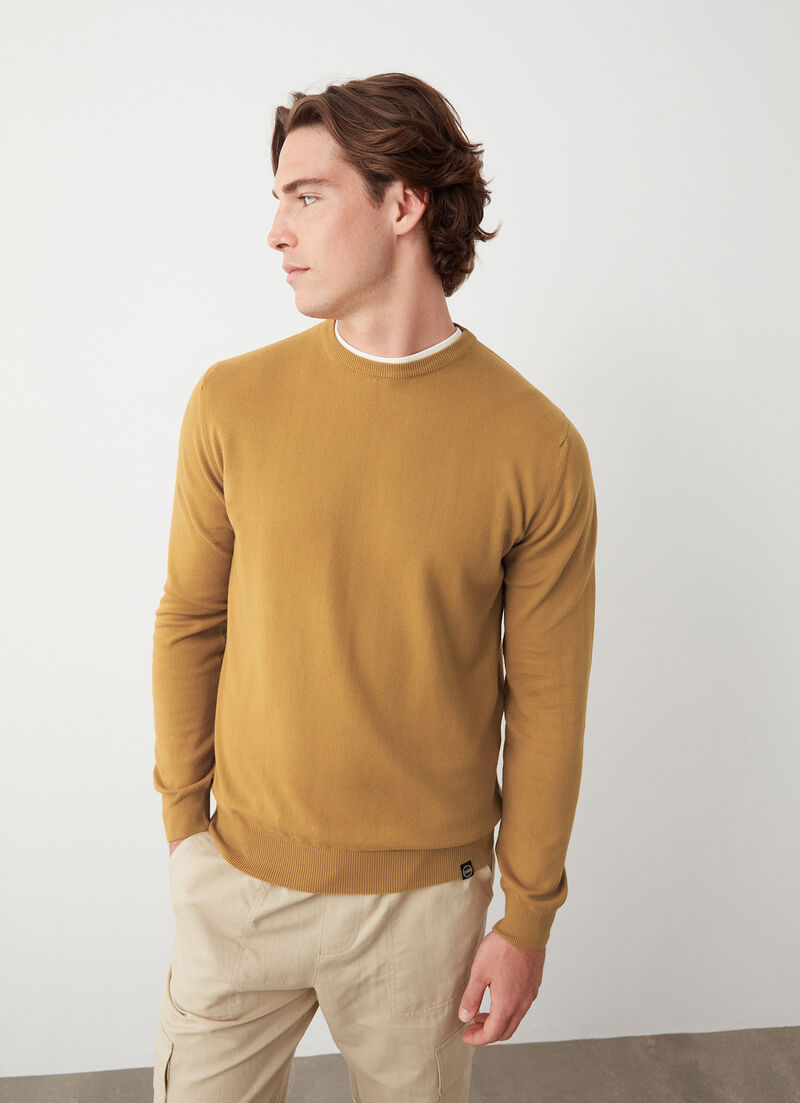 Faded crew-neck pullover