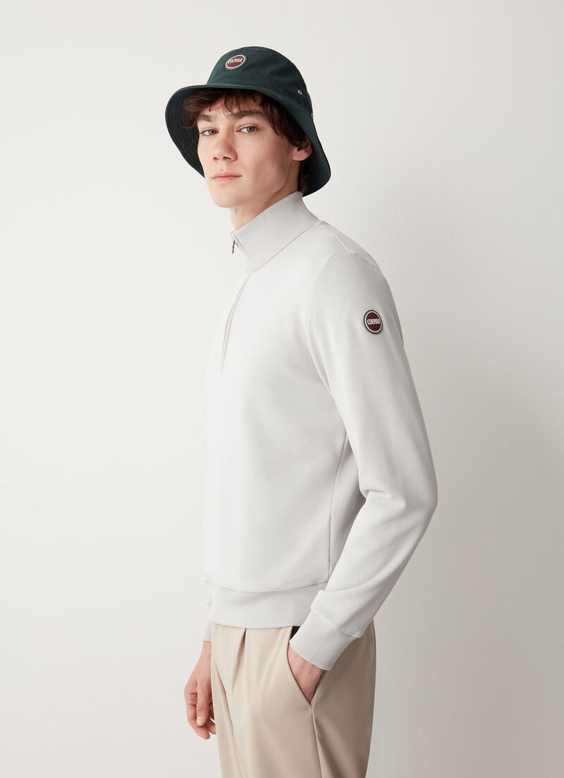 Casual half-zip sweatshirt