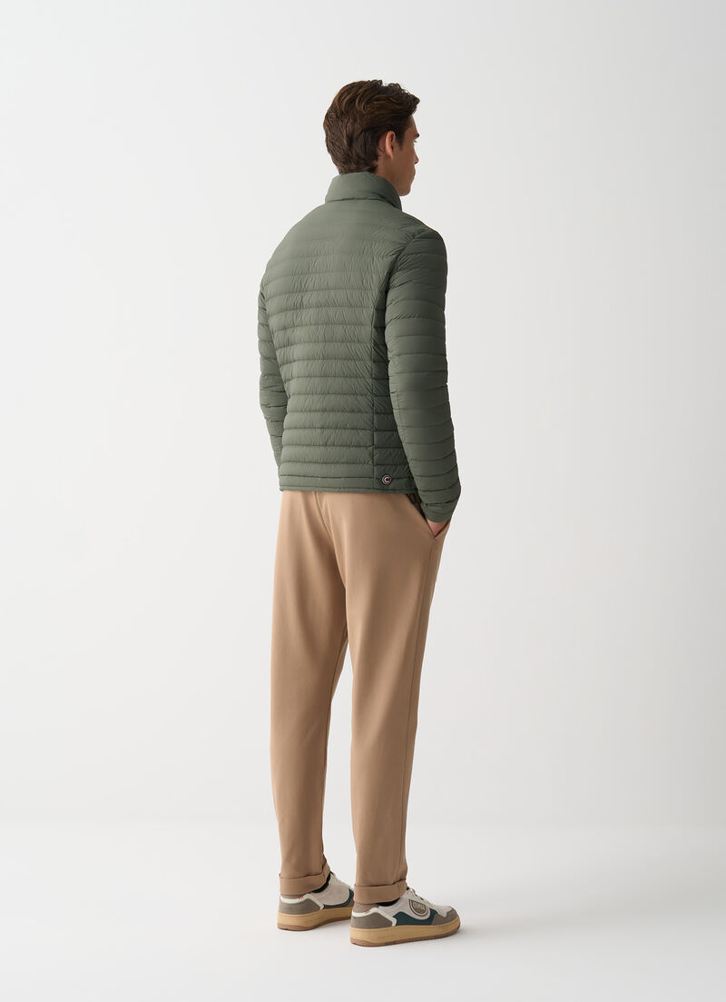 Light down jacket with padded collar