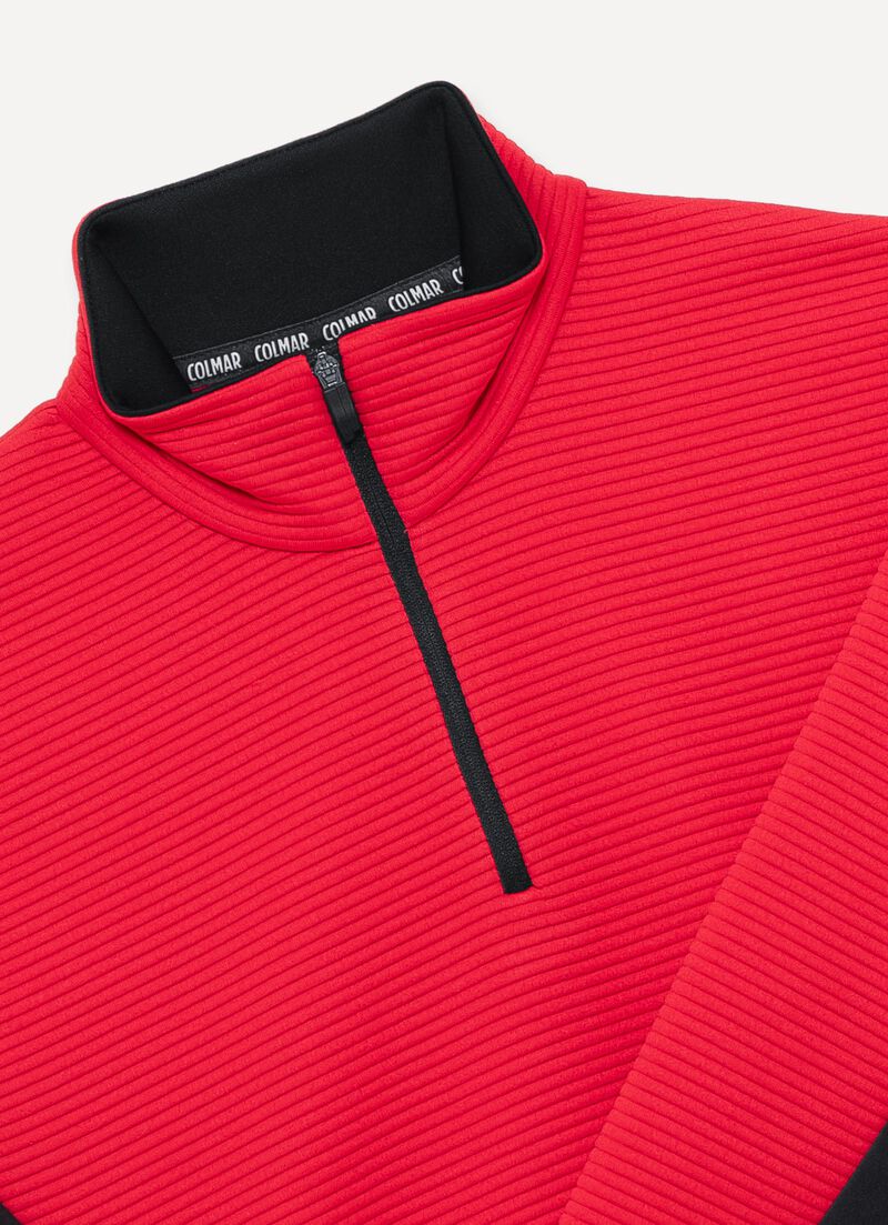 Half-zip jacquard ski fleece
