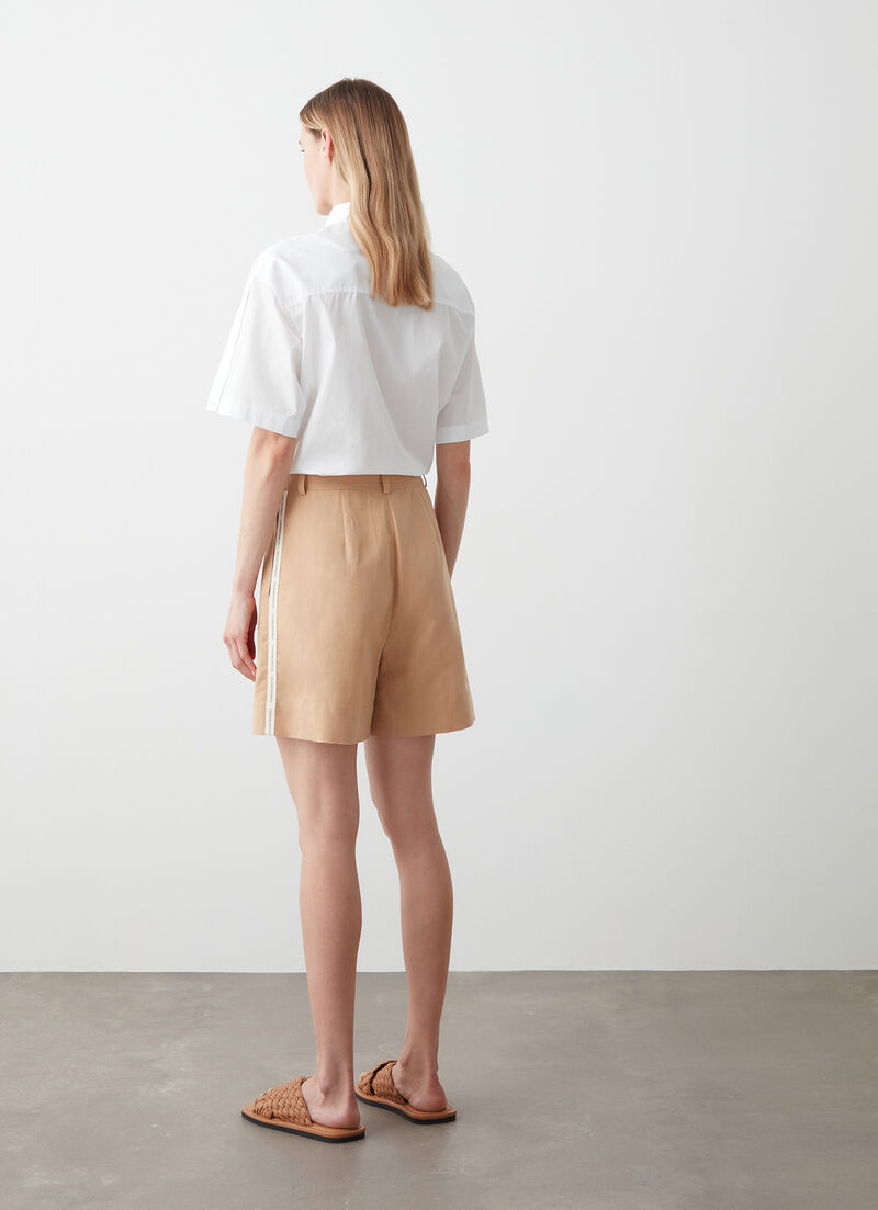 Linen bermudas