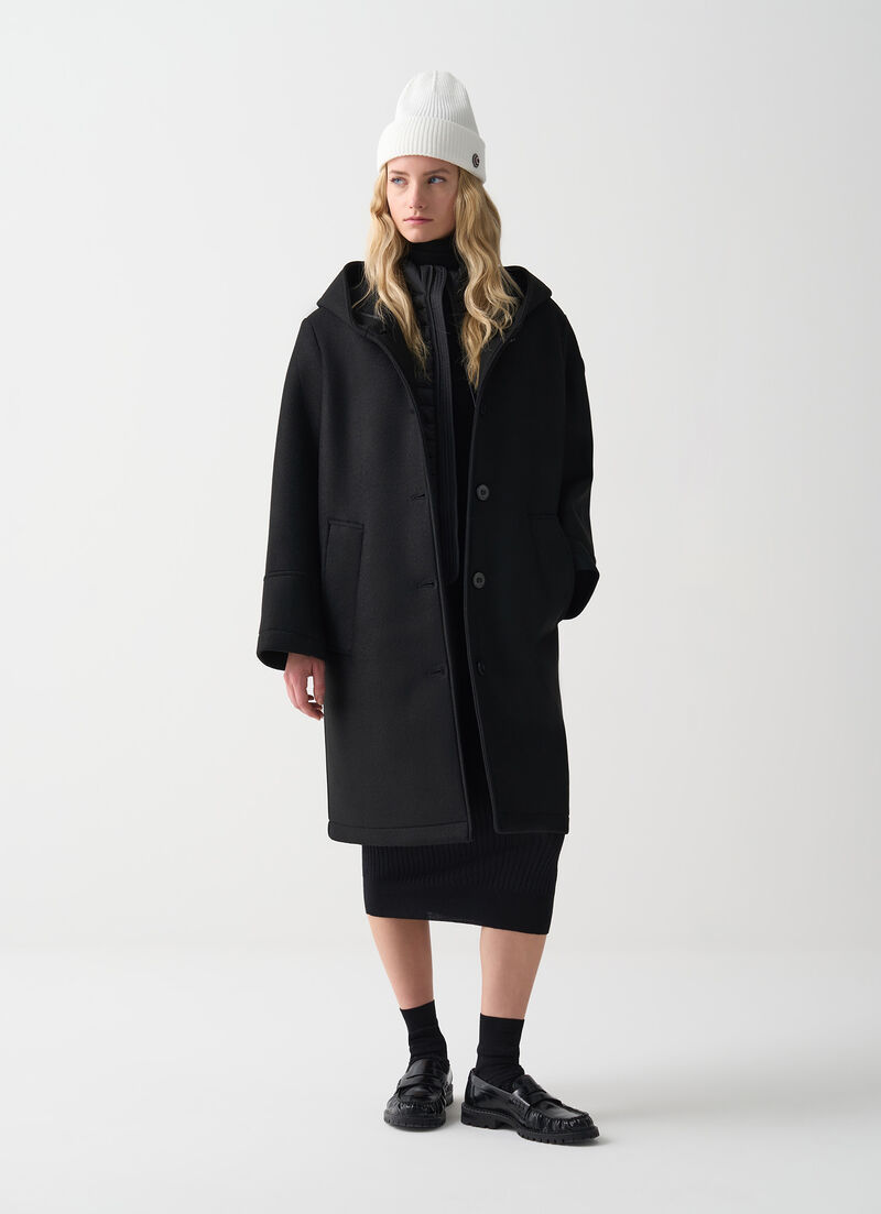 Long coat with hood