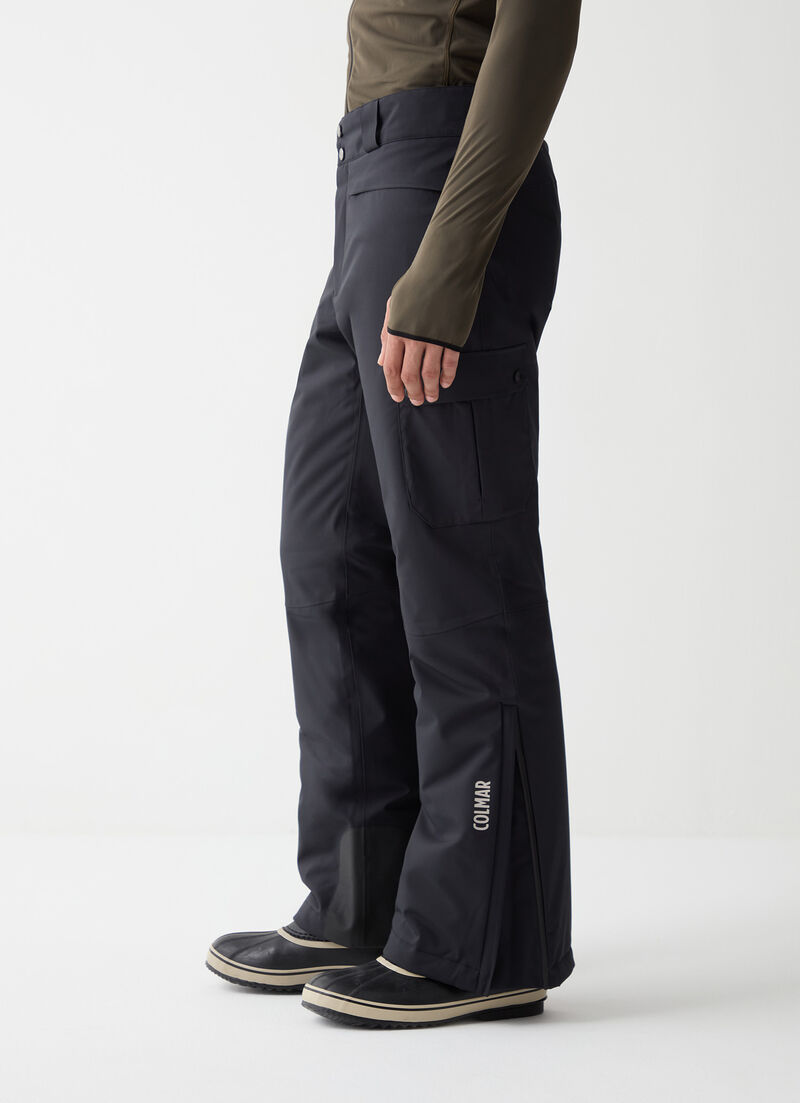 Padded ski cargo-style pants