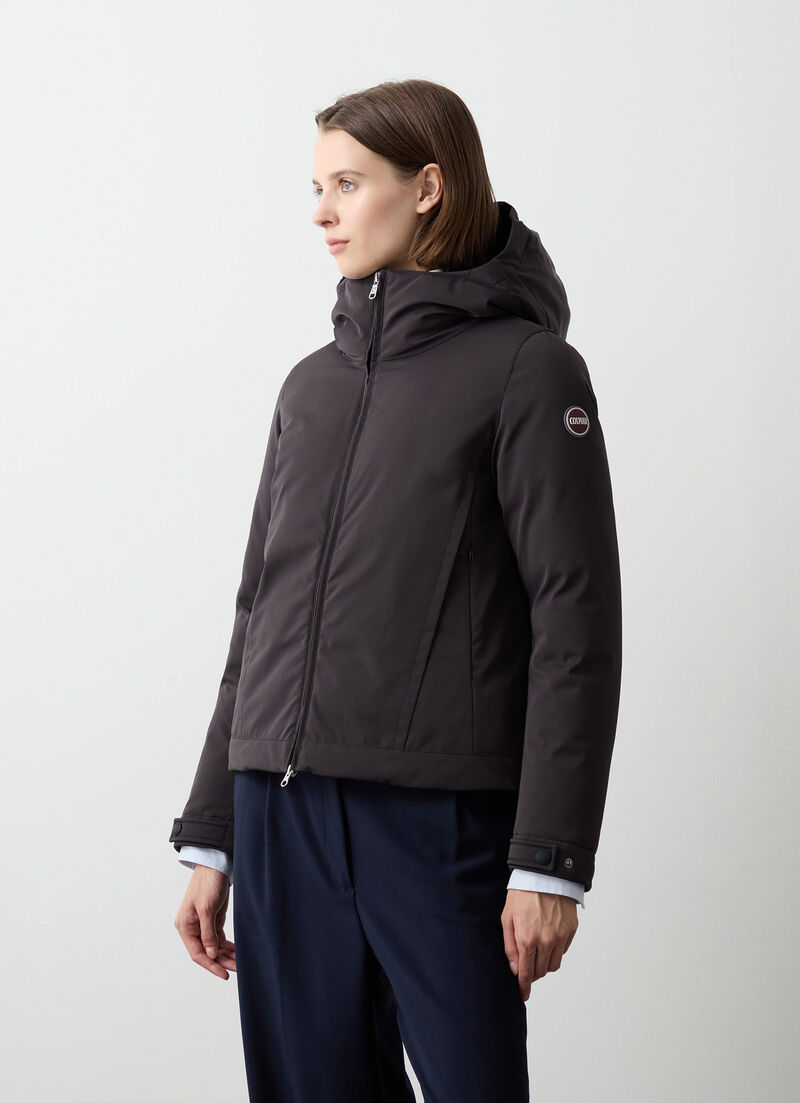 Waterproof fabric down jacket