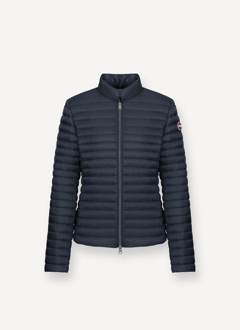 Padded collar down jacket