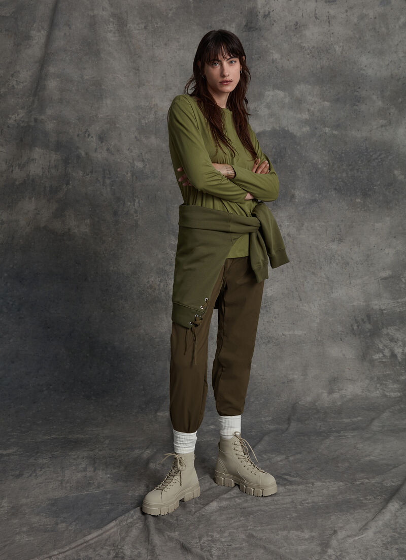 Men’s T-shirt with long sleeves in cotton jersey